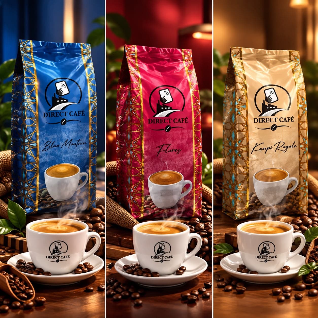 Direct Café — Sélection d'origines · 3 cafés