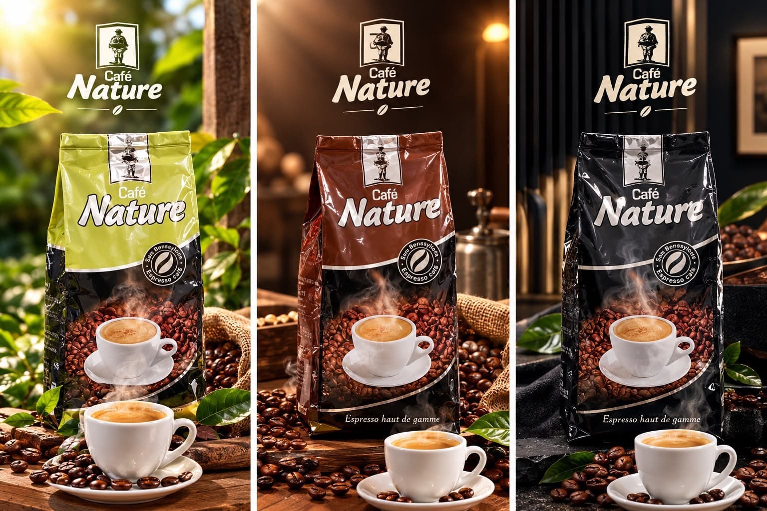 Café Nature — Espresso haut de gamme · 3 éditions